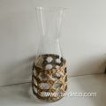 Seagrass Sleeve Glass Jug Grass Wrapped Drinking Glassware